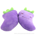 New-design plush purple eggplant durable dog toys